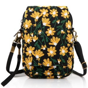 SILKAREA Cell Phone Purse Chamomile Small Crossbody Bags